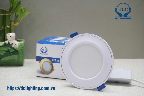 Đèn led âm trần mặt cong đế mỏng 