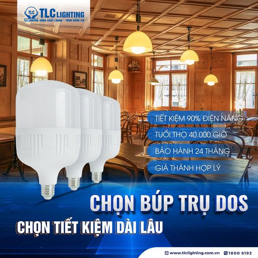 Ưu điểm của đèn LED Bulb 50W DOS TLC LIGHTING